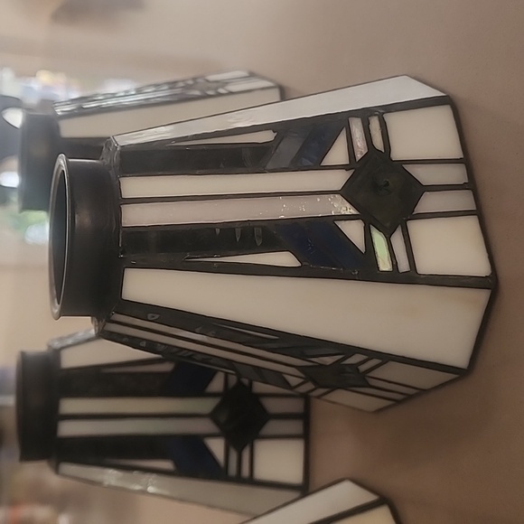 Tiffany style Ceiling fan or light stained glass covers-4 - Picture 2 of 5